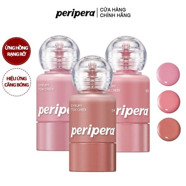  Má Hồng Dạng Kem Peripera Syrupy Tok Cheek 9g 