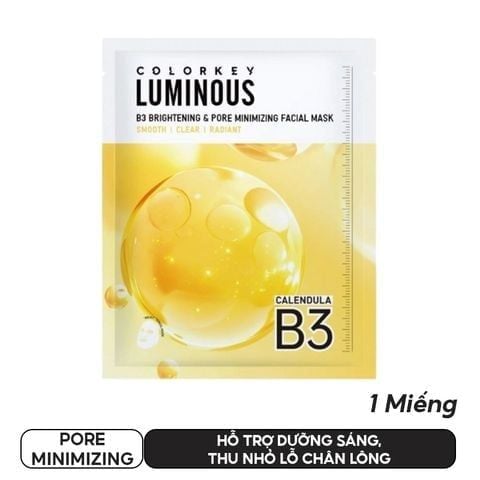  [Gift] Mặt Nạ Colorkey B3 Dưỡng Sáng Luminous Pore Minimizing Mask 30ml - Trị Giá 22k 