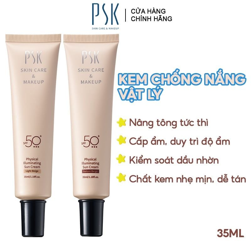 Kem Chống Nắng Vật Lý PSK Physical Illuminating Sun Cream SPF50+ 35ml