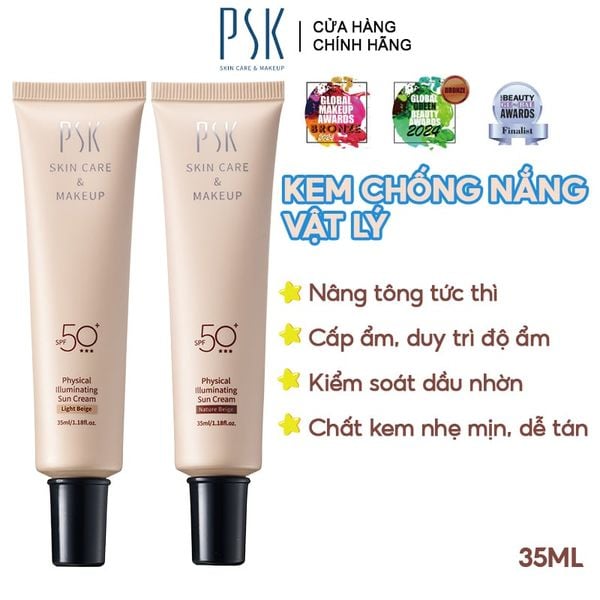  Kem Chống Nắng Vật Lý PSK Physical Illuminating Sun Cream SPF50+ 35ml 