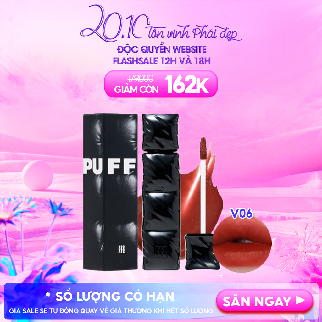[NEW][V6 PUFFER] Son Kem Lì Merzy Bền Màu, Lâu Trôi The First Velvet Tint