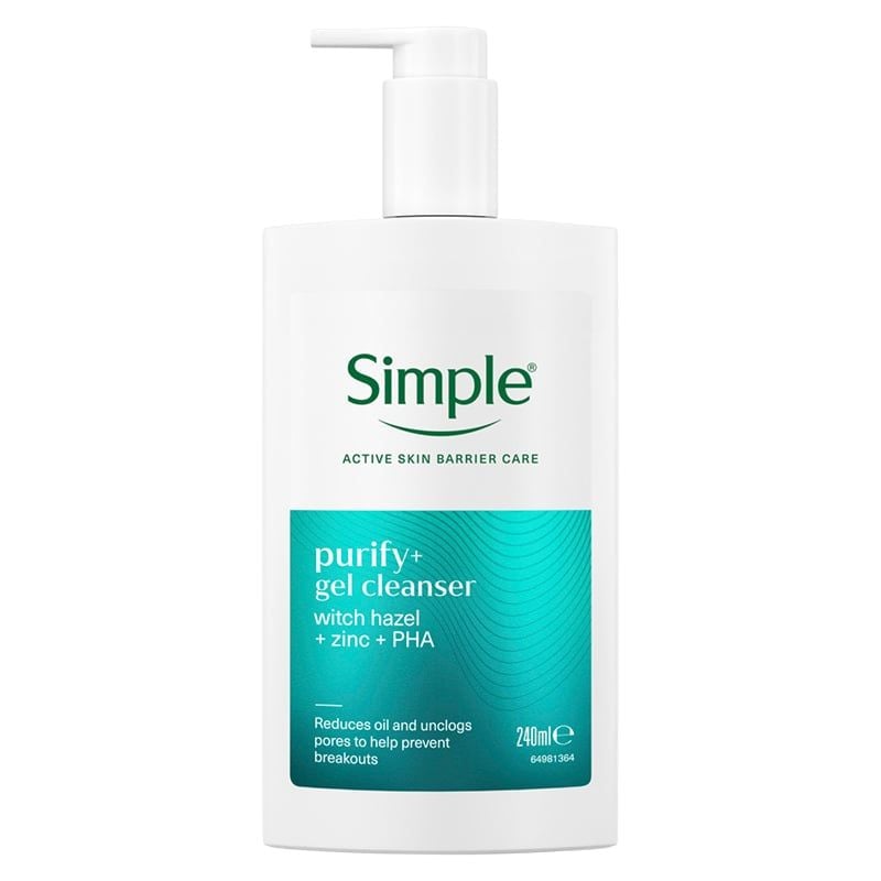 Sữa Rửa Mặt Simple Giúp Giảm Mụn, Cấp Ẩm, Phục Hồi Da Cleanser 240ml