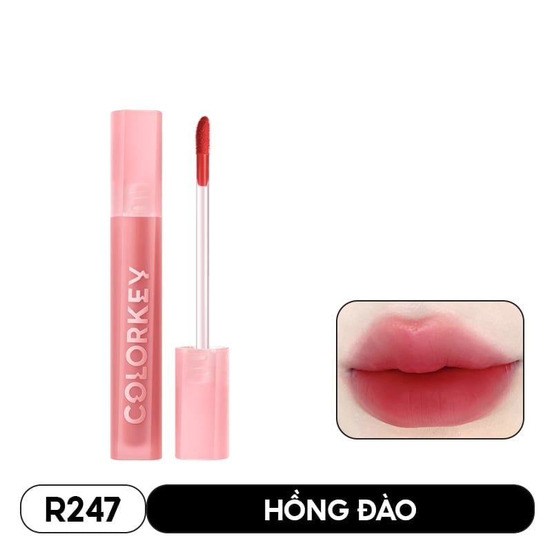 Son Kem Lì Colorkey Mịn Mượt Lâu Trôi Airy Velvet Lip Lacquer 1.7g