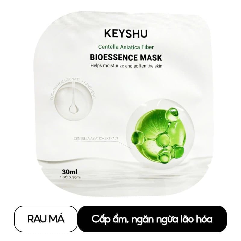 Mặt Nạ Keyshu Dưỡng Ẩm, Làm Mềm Da, Hỗ Trợ Ngừa Lão Hóa Bioessence Mask 30ml