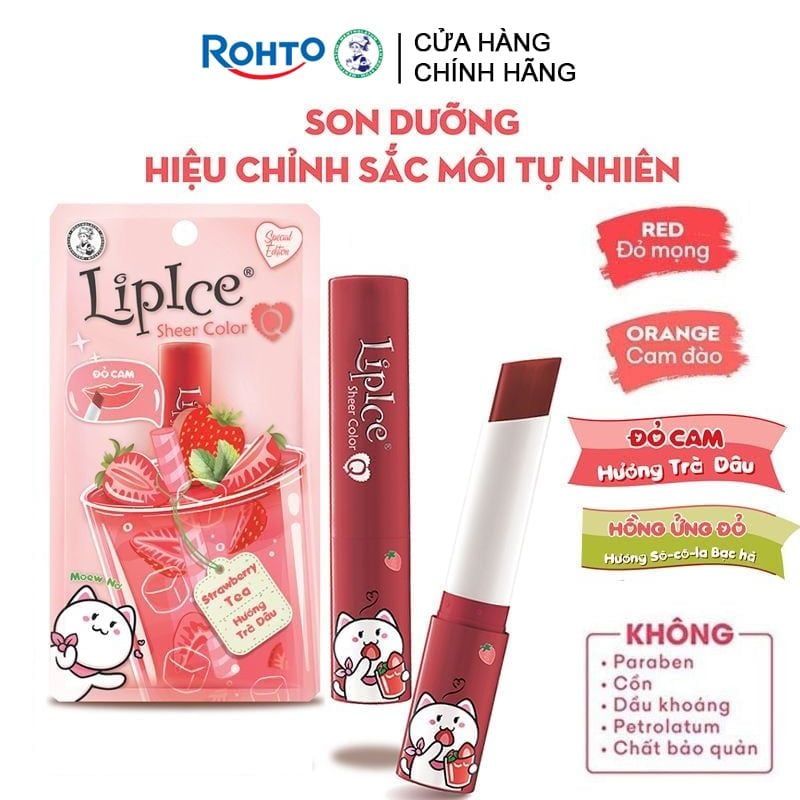 Son Dưỡng LipIce Hiệu Chỉnh Sắc Môi Hồng Tự Nhiên Sheer Color 2.4g