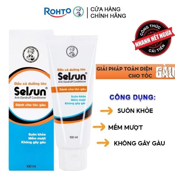  Dầu Xả Selsun Dưỡng Tóc Dành Cho Tóc Gàu Anti-Dandruff Conditioner 100ml 