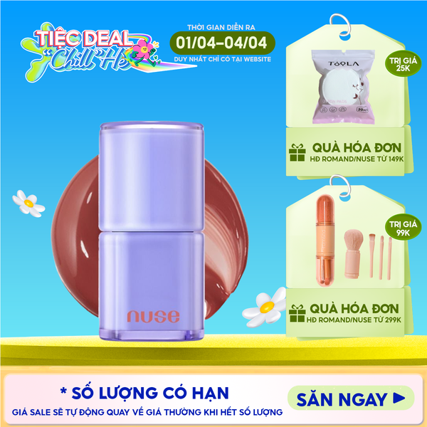  [NUSE BY ROMAND] Son Bóng Nuse Thuần Chay Cho Môi Căng Mọng, Mềm Mịn Care Liptual 4.5g 