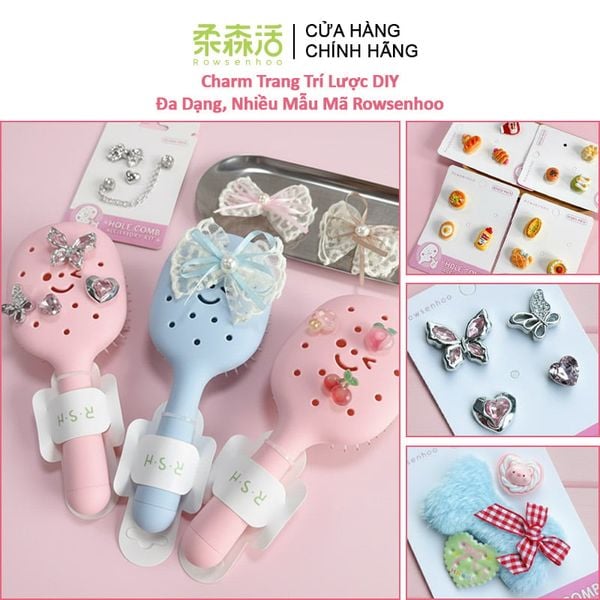  Charm Trang Trí Lược DIY Đa Dạng, Nhiều Mẫu Mã Rowsenhoo 