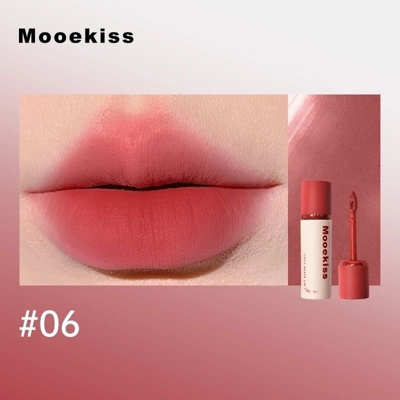 Son Kem Lì Bền Màu Mooekiss Soft Matte Lip Cream 3g