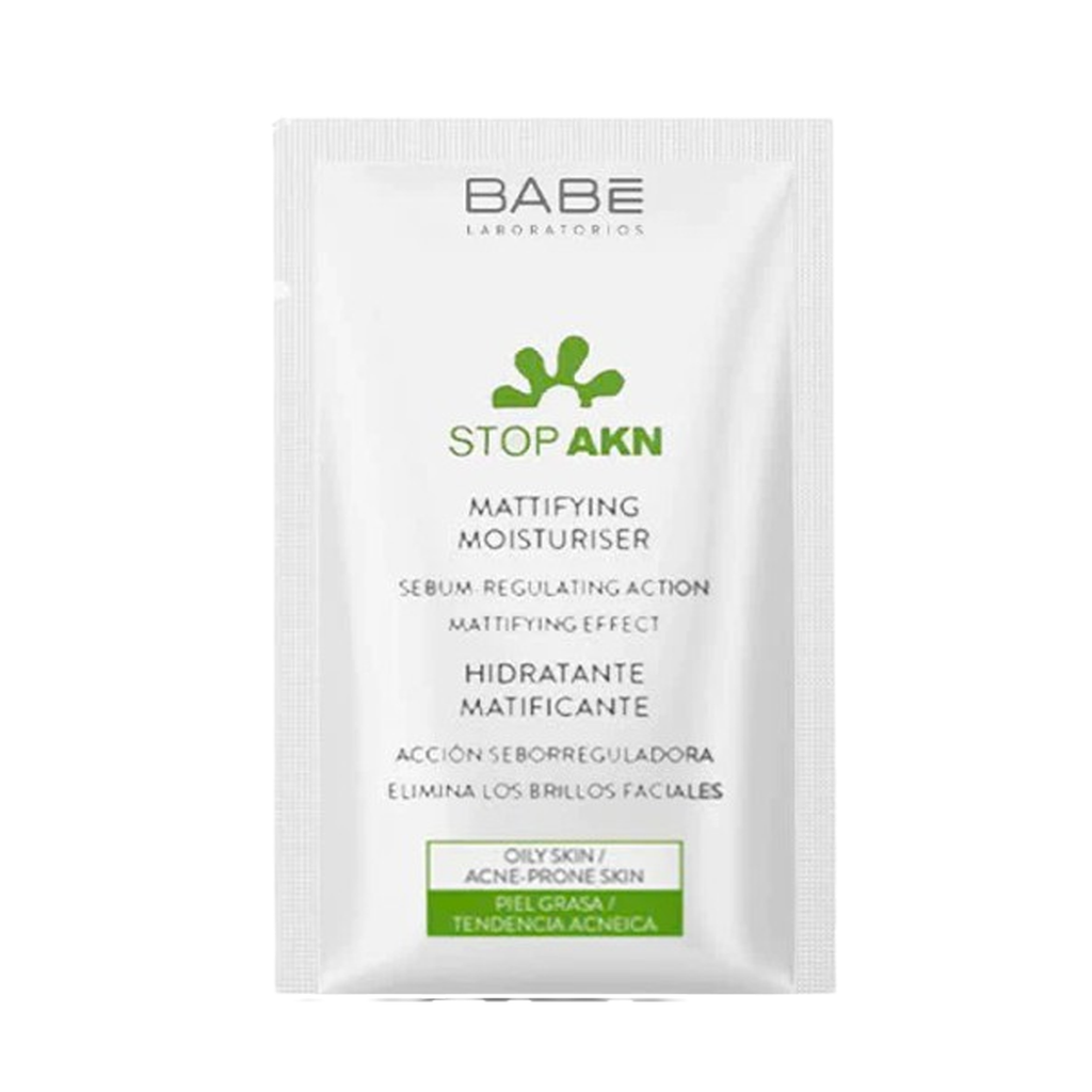 Kem Dưỡng Kiềm Dầu, Giảm Mụn LABORATORIOS BABÉ Stop Akn Mattifying Fluid 2ml