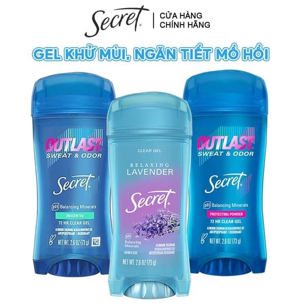  Gel Khử Mùi, Ngăn Tiết Mồ Hồi Secret 48Hr Clear Gel Anti-Perspirant 73g 