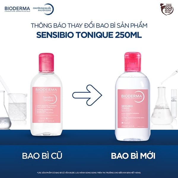  Nước Hoa Hồng Bioderma Cho Da Nhạy Cảm Sensibio Tonique 250ml 