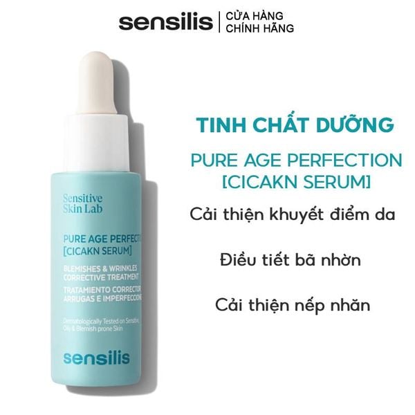  Serum Cải Thiện Nếp Nhăn & Khuyết Điểm Da Sensilis Pure Age Perfection [Cicakn Serum] 30ml 