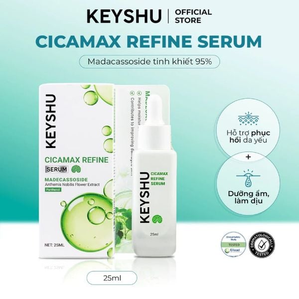  Serum Keyshu Chiết xuất Rau Má, Hỗ Trợ Làm Dịu, Phục Hồi Da Cicamax Refine Serum 25ml 