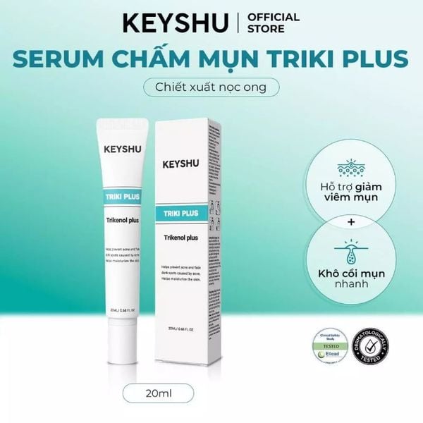  Serum Keyshu Hỗ Trợ Giảm Mụn, Làm Dịu Da Triki Plus 20ml 
