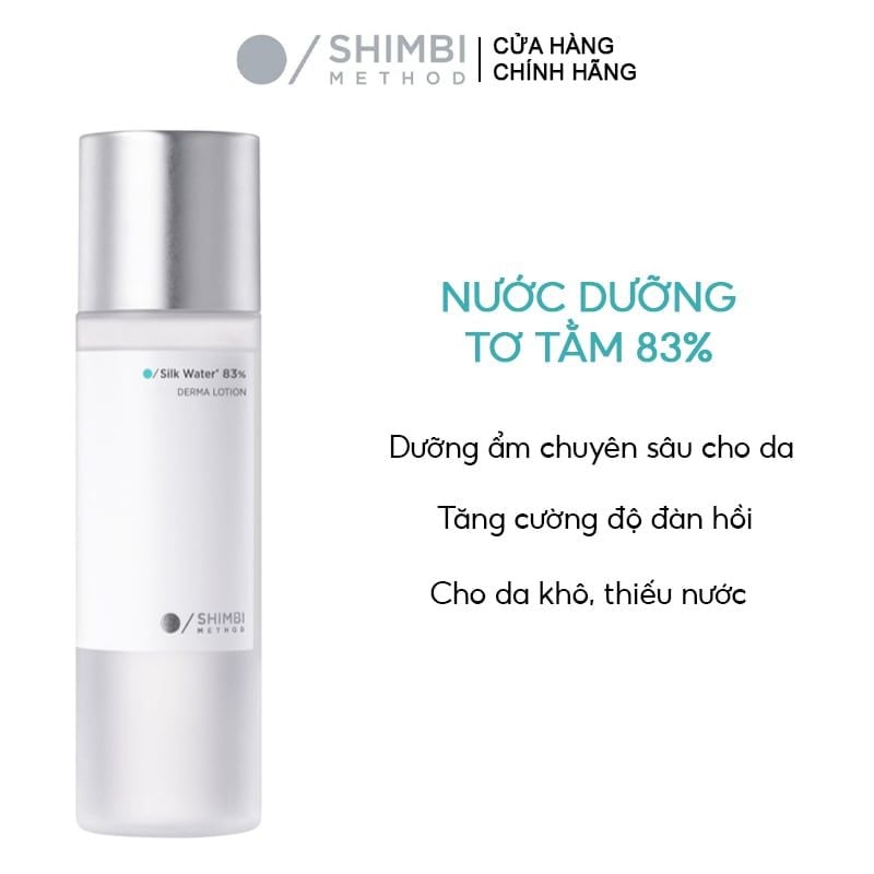 Nước Dưỡng Shimbi Cấp Ẩm Da Method Derma Lotion Silk Water 83% 120ml