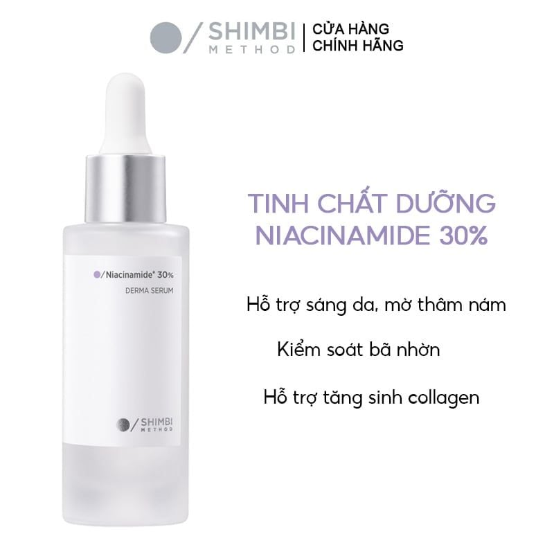 Serum Shimbi Hỗ Trợ Dưỡng Sáng, Đều Màu Da Method Derma Serum Niacinamide 30% 30ml