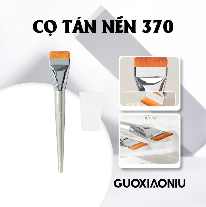 Cọ Tán Nền Đầu Dẹt Guoxiaoniu Rose Gold #370 Foundation Brush