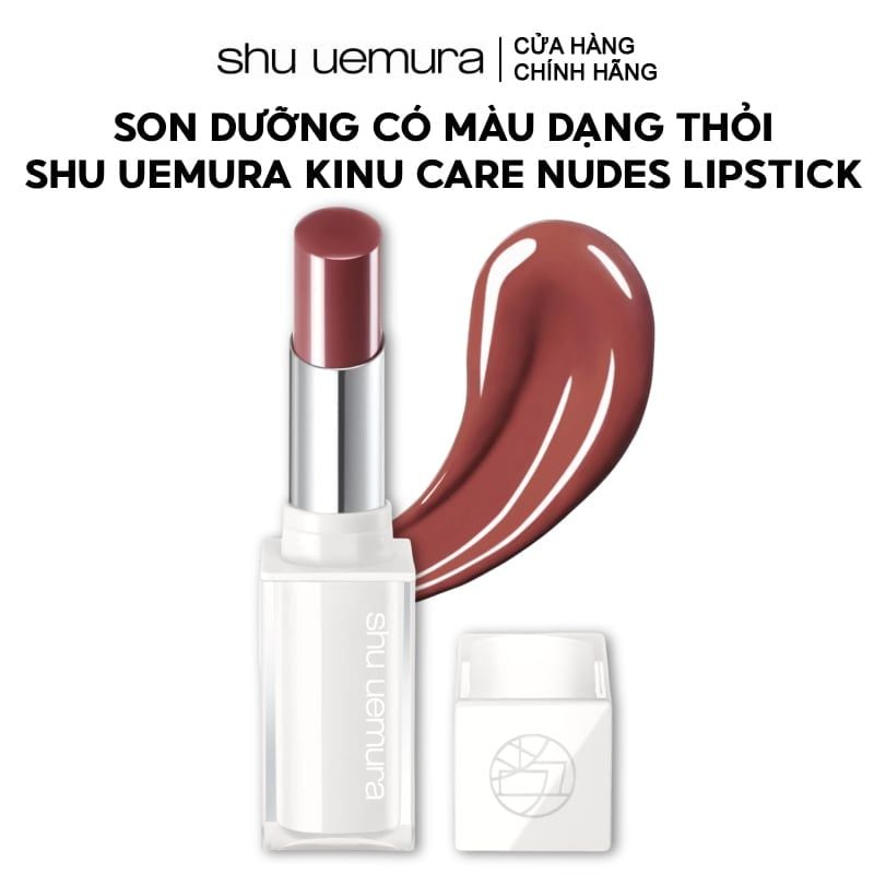 Son Dưỡng Có Màu Dạng Thỏi Shu Uemura Kinu Care Nudes Lipstick 2.8g