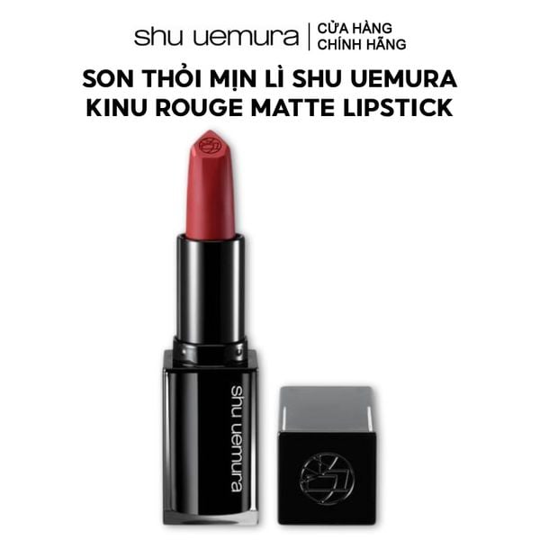  Son Thỏi Mịn Lì Lâu Trôi Shu Uemura Kinu Rouge Matte Lipstick 3.3g #KM RD 176 