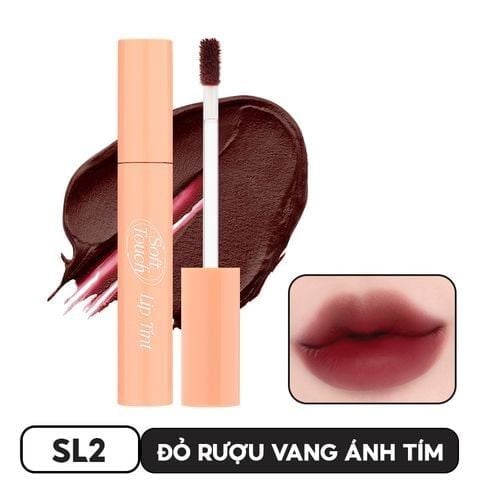 [KHẮC SON] Son Kem Merzy Siêu Lì, Siêu Mịn Môi Soft Touch Lip Tint 3g