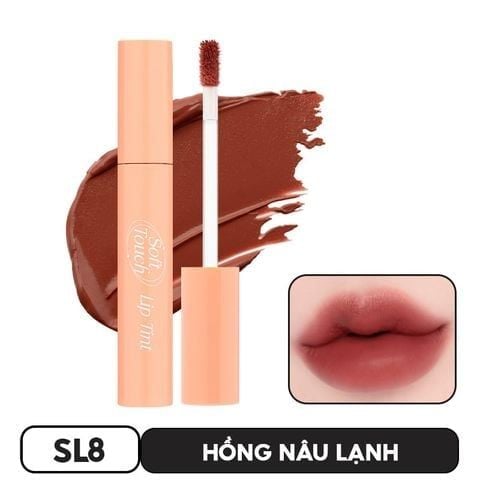 [KHẮC SON] Son Kem Merzy Siêu Lì, Siêu Mịn Môi Soft Touch Lip Tint 3g