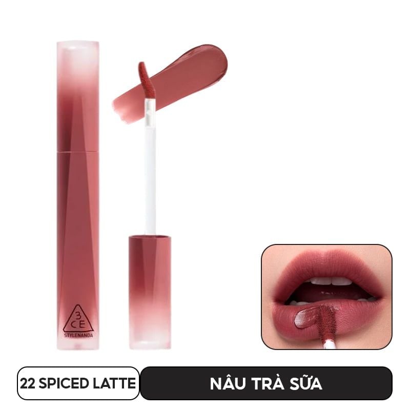 Son Kem Lì 3CE Nhung Lì Velvet Lip Tint Plush