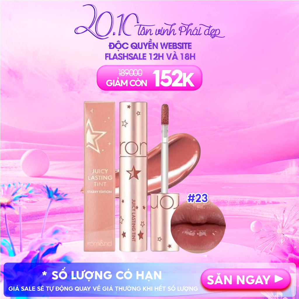 [Juicy Lasting Tint Starry Edition - Màu 23] Son Tint Lì Romand Juicy Lasting Tint Starry Edition 5.5g