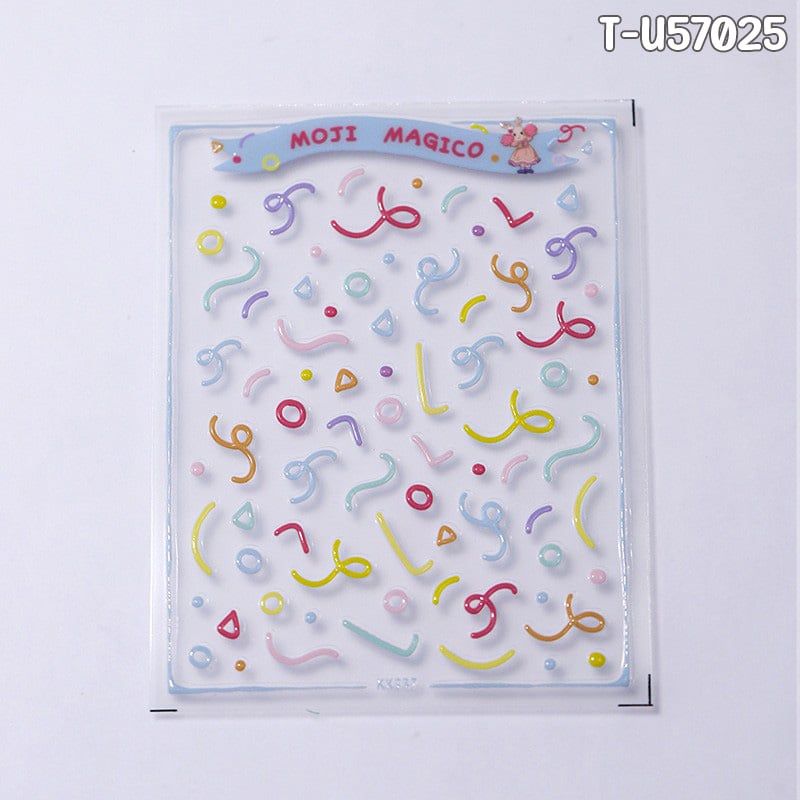 Miếng Dán Trang Trí Móng TENSOR 5D Sticker Nail Cao Cấp, Họa Tiết Hoa, Tulip, Ngôi Sao Mẫu Đa Dạng