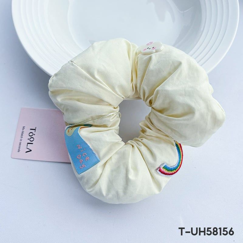 [NHẬP KHẨU] Dây Cột Tóc Trơn Scrunchies Cao Cấp TOOLA Kiểu Dáng Thanh Lịch, Vải Voan Nhiều Lớp