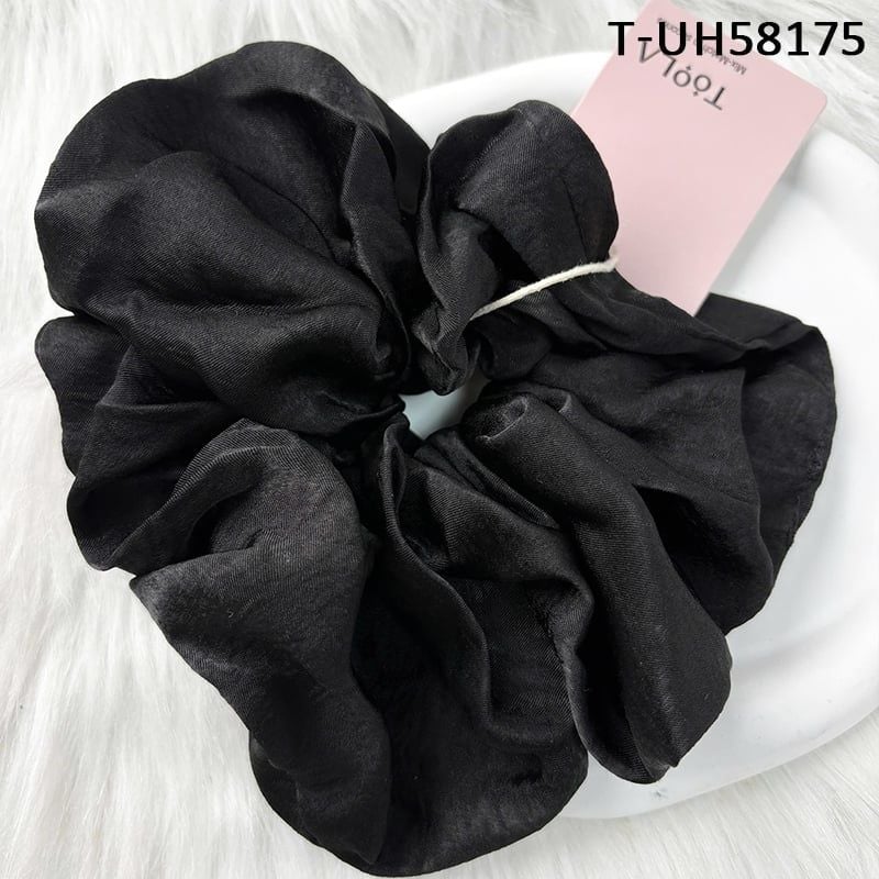 Dây Cột Tóc Scrunchies Cao Cấp TOOLA Kiểu Dáng Thanh Lịch, Vải Voan Nhiều Lớp, Vải Caro