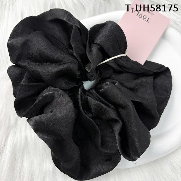  Dây Cột Tóc Scrunchies Cao Cấp TOOLA Kiểu Dáng Thanh Lịch, Vải Voan Nhiều Lớp, Vải Caro 