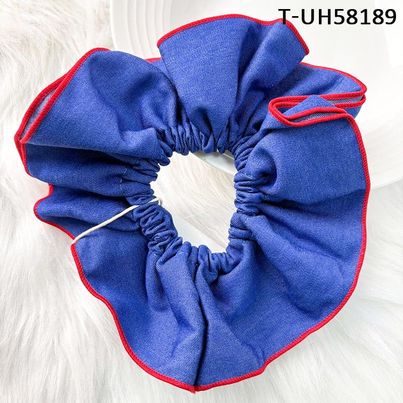 Dây Cột Tóc Scrunchies Cao Cấp TOOLA Kiểu Dáng Thanh Lịch, Vải Voan Nhiều Lớp, Vải Caro