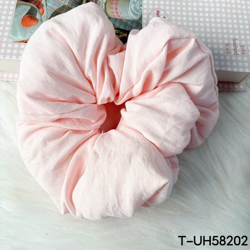 Dây Cột Tóc Scrunchies Cao Cấp TOOLA Kiểu Dáng Thanh Lịch, Vải Voan Nhiều Lớp, Vải Caro