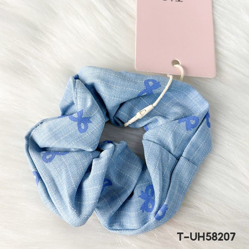 Dây Cột Tóc Scrunchies Cao Cấp TOOLA Kiểu Dáng Thanh Lịch, Vải Voan Nhiều Lớp, Vải Caro