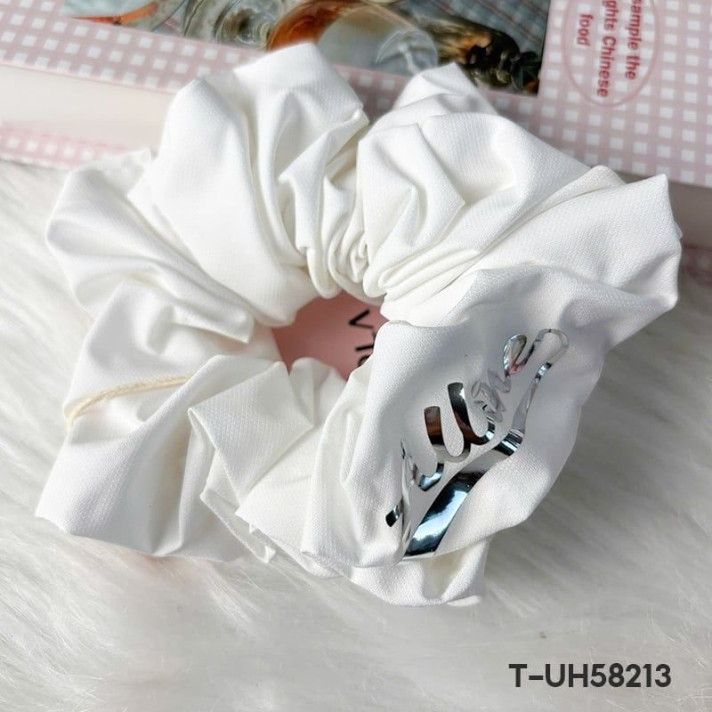 Dây Cột Tóc Scrunchies Cao Cấp TOOLA Kiểu Dáng Thanh Lịch, Vải Voan Nhiều Lớp, Vải Caro
