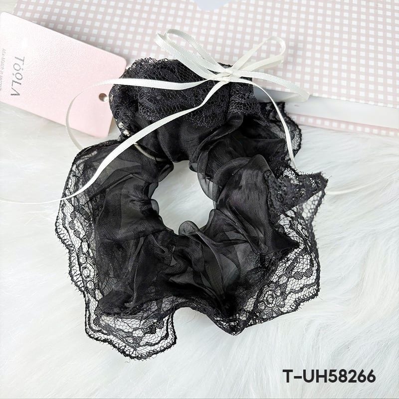Dây Cột Tóc Trơn Scrunchies Cao Cấp TOOLA Kiểu Dáng Thanh Lịch, Vải Voan Nhiều Lớp