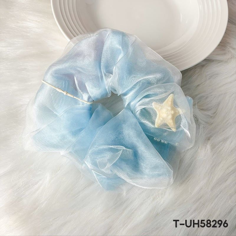 Dây Cột Tóc Trơn Scrunchies Cao Cấp TOOLA Kiểu Dáng Thanh Lịch, Vải Voan Nhiều Lớp