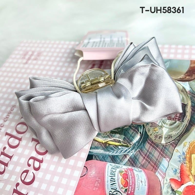 [NHẬP KHẨU] Kẹp Tóc Toola Có Gắn Nơ, Charm Tiểu Thư Phong Cách Hàn Quốc
