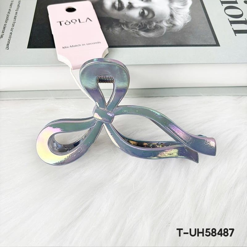 [NHẬP KHẨU] Kẹp Tóc Nhựa Hình Gợn Sóng, Mặt Trăng, Thanh Lịch Phong Cách Hàn Quốc TOOLA