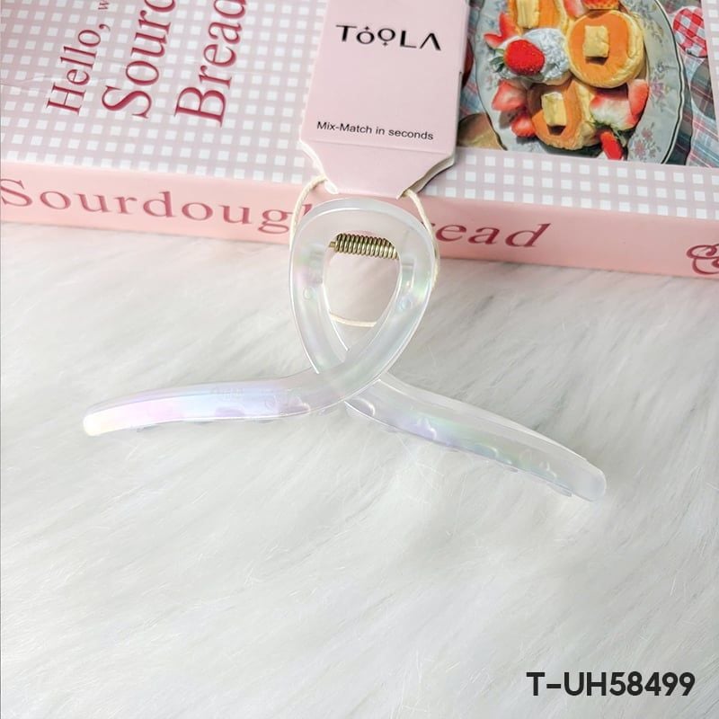 [NHẬP KHẨU] Kẹp Tóc Nhựa Hình Gợn Sóng, Mặt Trăng, Thanh Lịch Phong Cách Hàn Quốc TOOLA