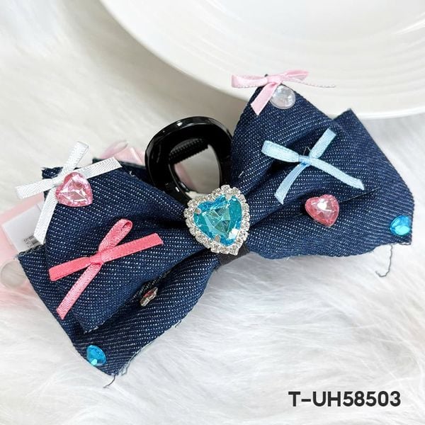  Kẹp Tóc Toola Có Gắn Nơ, Charm Tiểu Thư Phong Cách Hàn Quốc 