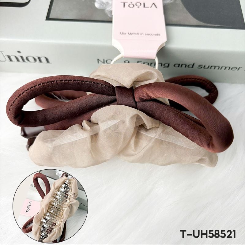 [NHẬP KHẨU] Kẹp Tóc Toola Có Gắn Nơ, Charm Tiểu Thư Phong Cách Hàn Quốc