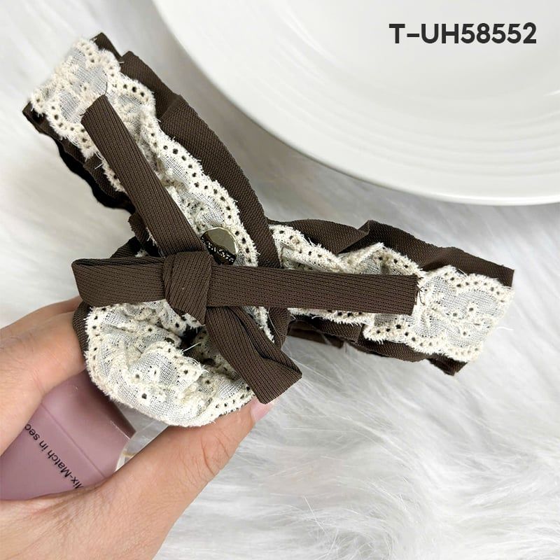 [NHẬP KHẨU] Kẹp Tóc Toola Có Gắn Nơ, Charm Tiểu Thư Phong Cách Hàn Quốc