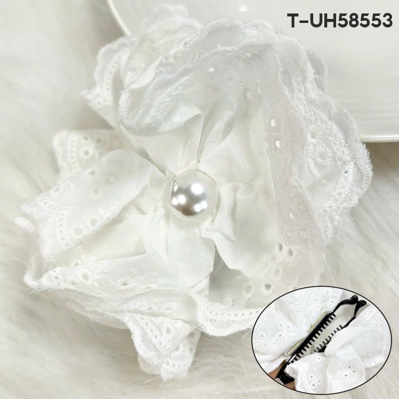 Kẹp Tóc Toola Có Gắn Nơ, Charm Tiểu Thư Phong Cách Hàn Quốc