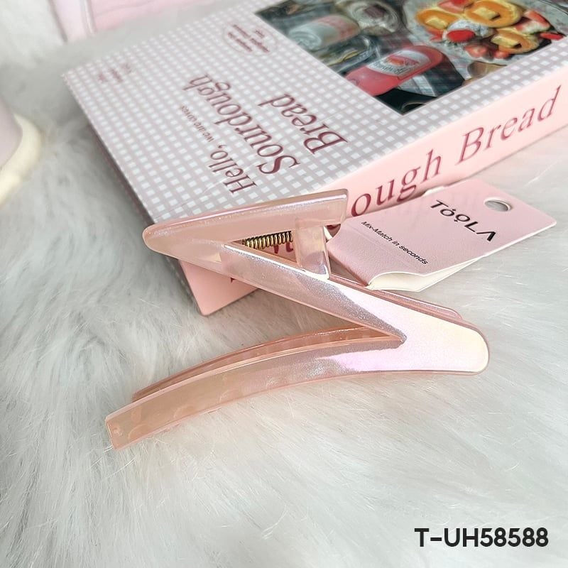 [NHẬP KHẨU] Kẹp Tóc Nhựa Hình Gợn Sóng, Mặt Trăng, Thanh Lịch Phong Cách Hàn Quốc TOOLA