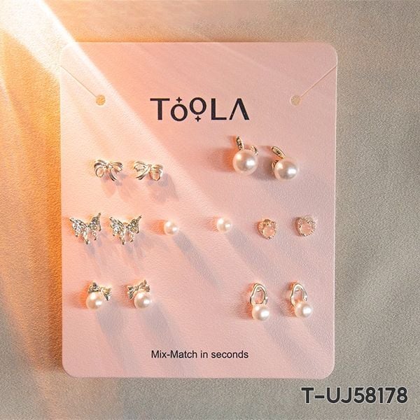  Set Bông Tai Thời Trang Cao Cấp TOOLA 