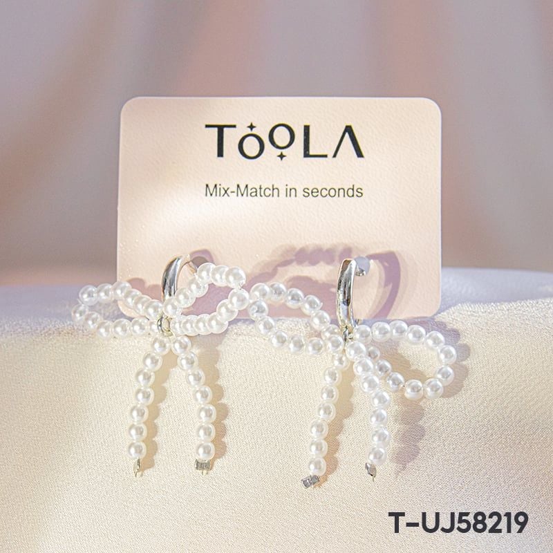 Bông Tai Đính Cườm, Tua Rua Tiểu Thư Cao Cấp TOOLA