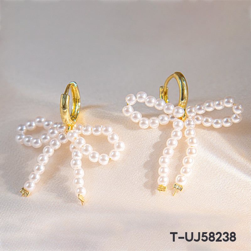 Bông Tai Đính Cườm, Tua Rua Tiểu Thư Cao Cấp TOOLA