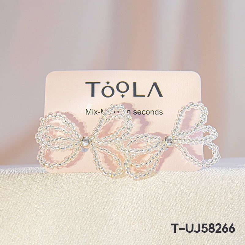 Bông Tai Đính Cườm, Tua Rua Tiểu Thư Cao Cấp TOOLA